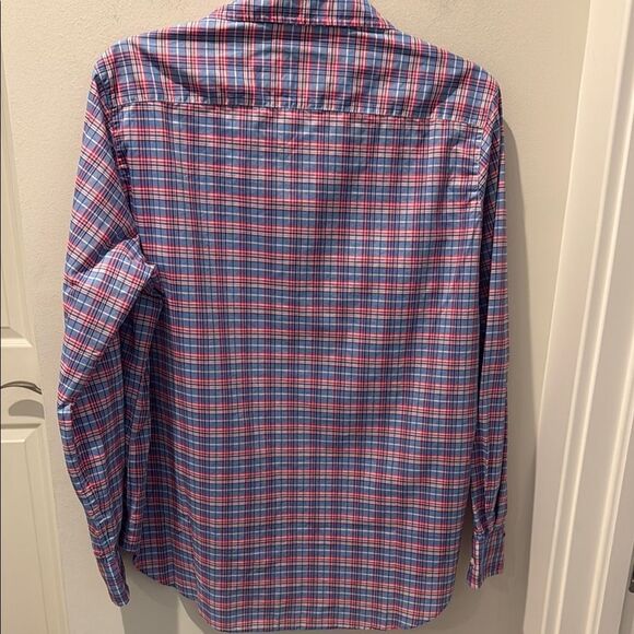 Frank & Eileen Relaxed Plaid Blue and Red Casual Button Down Shirt size small - Picture 5 of 8